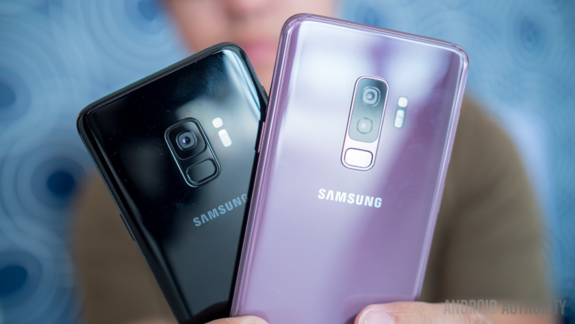 Samsung Galaxy S9 and S9 Plus.