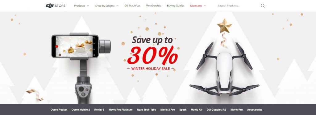 DJI holiday deals 2018
