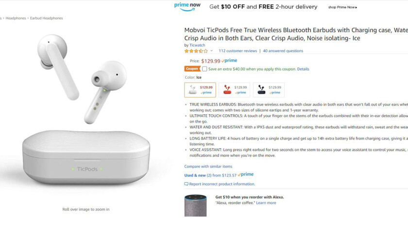 TicPods Free Amazon Sale Screenshot