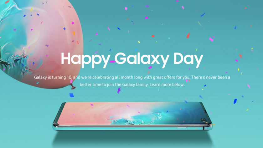 An official Samsung promotional image for Galaxy Day 2019.