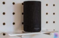 the amazon echo smart speaker on a stand