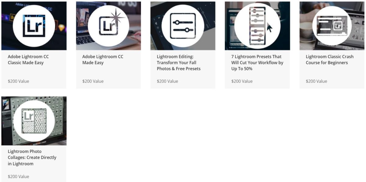 The Adobe Lightroom Creative Cloud Training Bundle