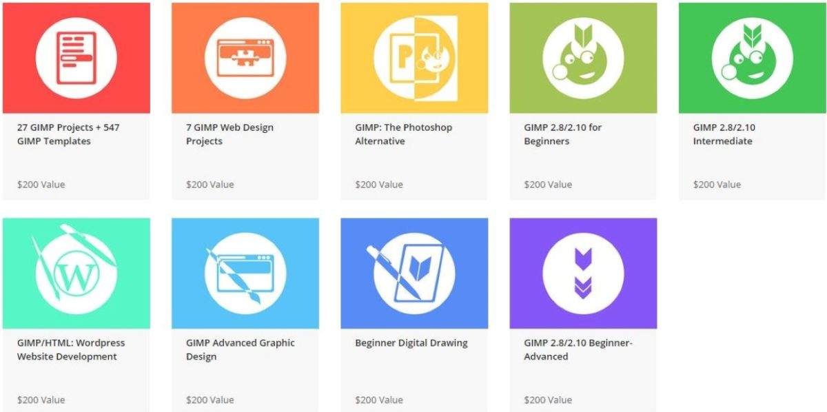 GIMP Design Bundle courses