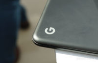 Google Pixelbook Go Google logo closeup