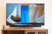 OnePlus TV with display on