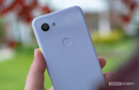 Google Pixel 3a Purple-ish Rear Tree