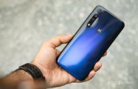 Moto G8 Plus in hand