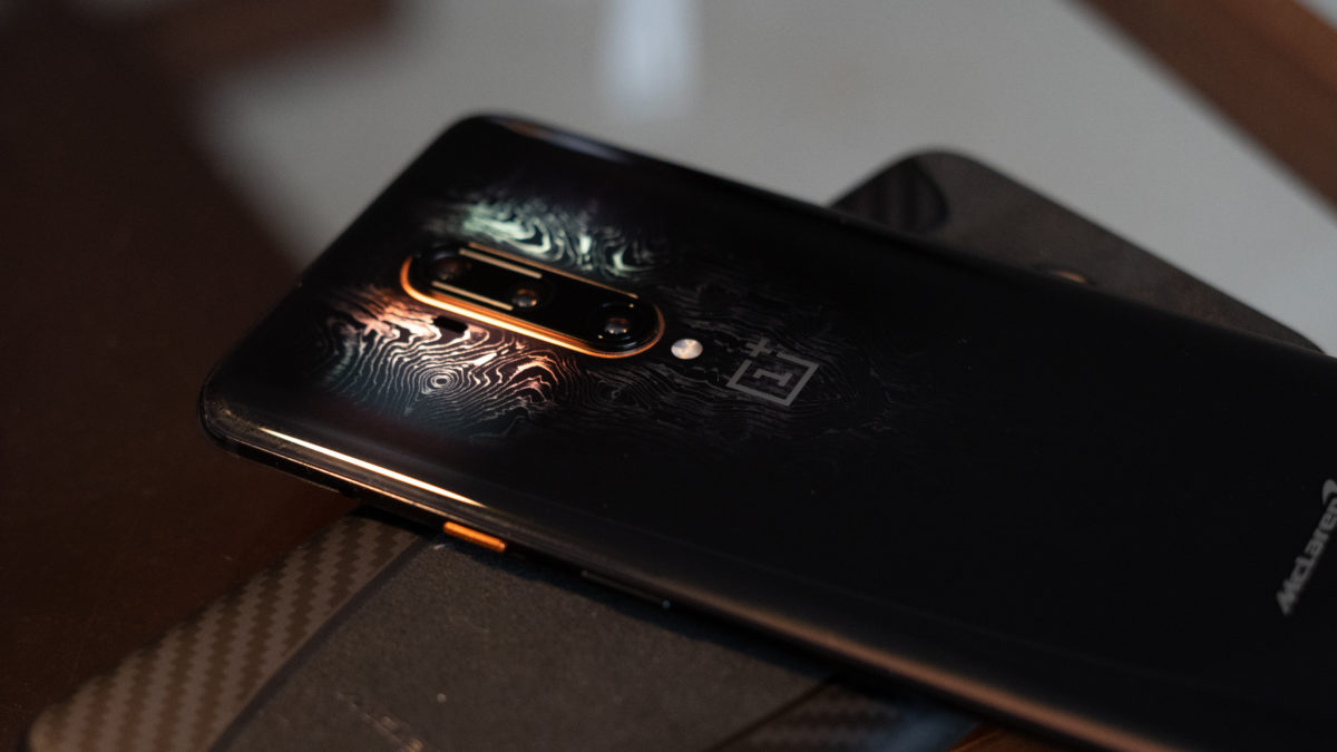 OnePlus 7T Pro McLaren Edition orange button on the side