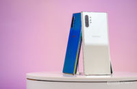 Samsung Galaxy Note 10 Plus Aura White back at angle