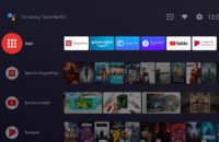OnePlus TV running default Android TV interface
