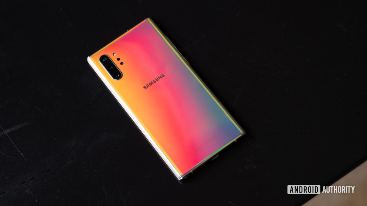 Samsung Galaxy Note 10 Plus face down 2