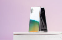 Samsung Galaxy Note 10 Plus Aura Glow at angle