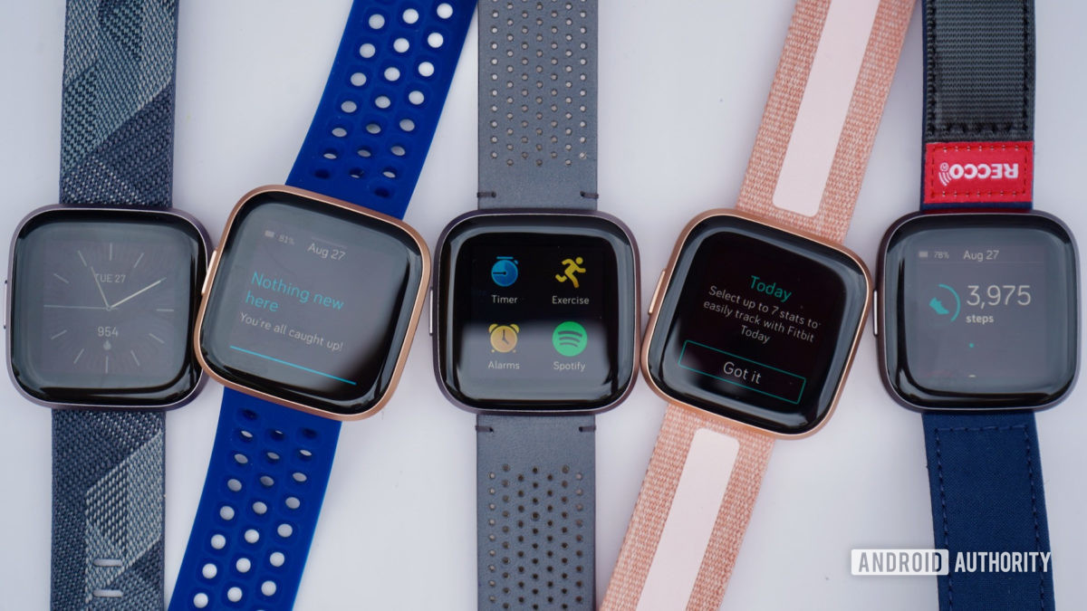 Fitbit Versa 2 family shot Fitbit smartwatch deals
