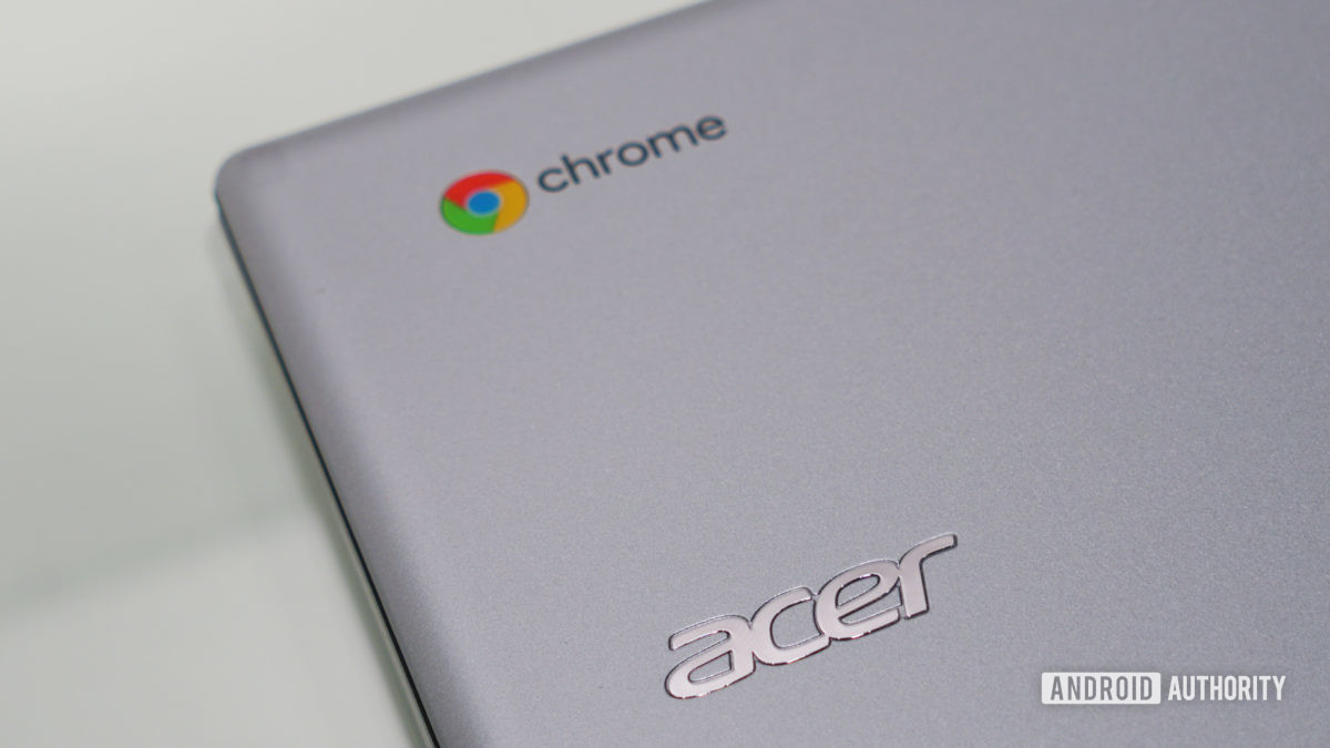 Acer Chrome logo on Chromebook Acer Chrome logo on Chromebook