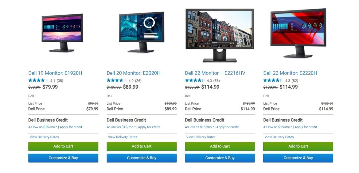 dell affordable monitor sales