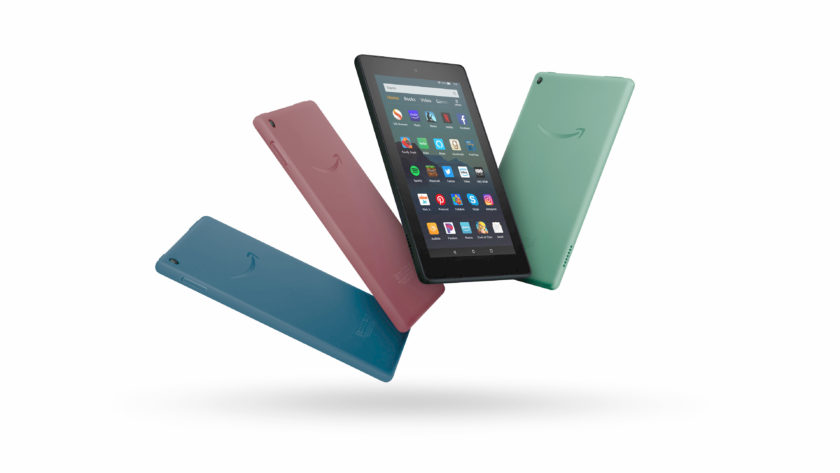 Press render of the Amazon Fire 7 in best tablet deals list