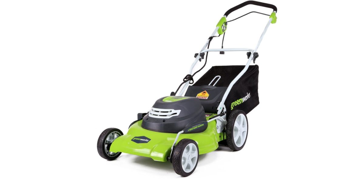 greenworks 20 inch corded mower