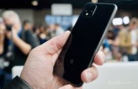 Google Pixel 4 black right profile