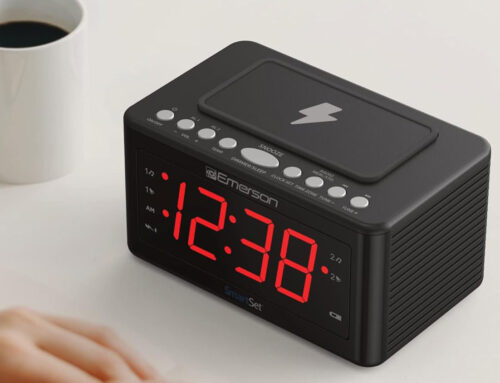 This alarm clock has a wireless charger and is only $11.99 right now!